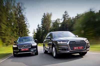 Audi Q7 против Volvo XC90 (2017) - сравнительный тест драйв 9