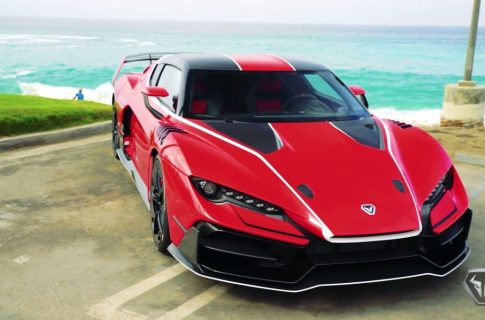Спорткар Italdesign Zerouno собрал толпы людей во время прогулки по Беверли-Хиллз (Видео Фото)